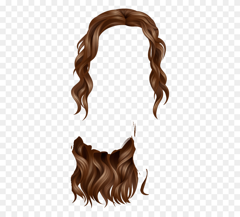 344x700 Momio In Hair Png And Hair - Brown Hair PNG