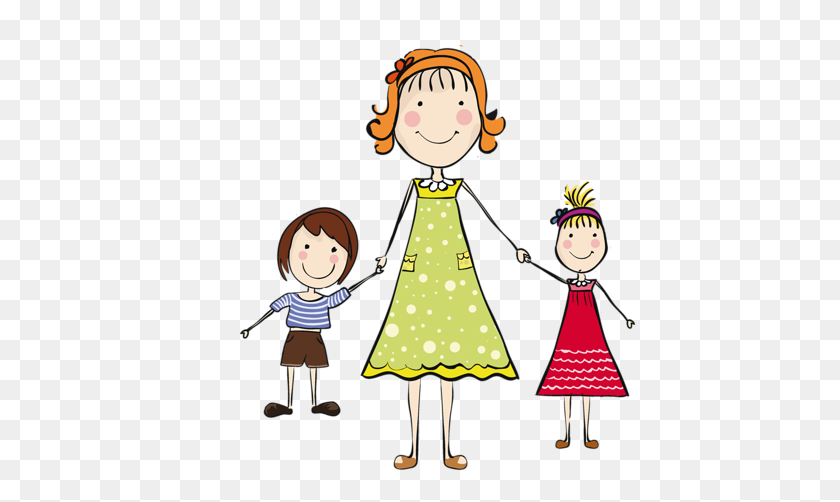 500x442 Mommy Love Clipart Stick Figures - Stick Family Clipart