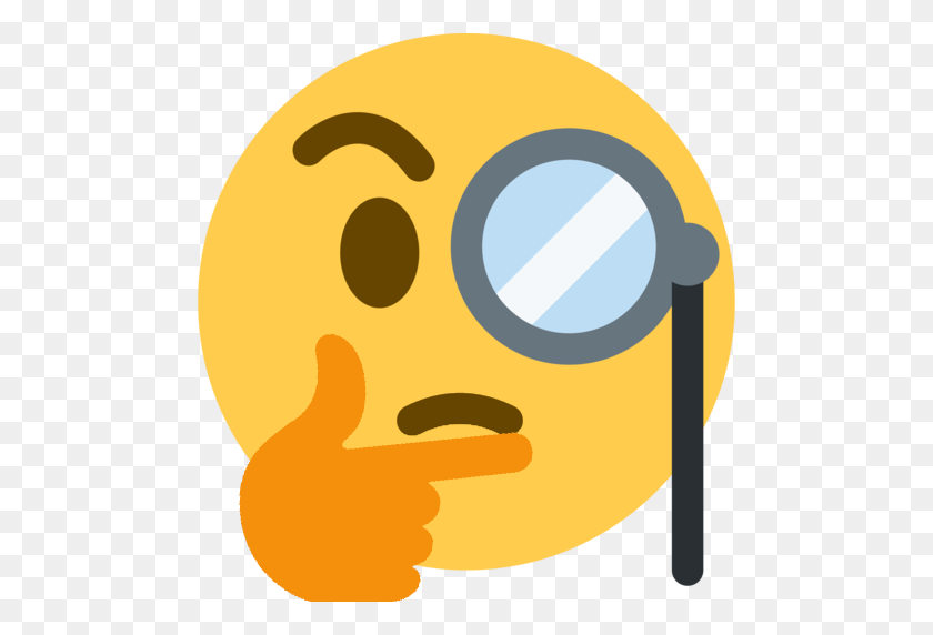 512x512 Monacle Think Thinking - Thonking PNG