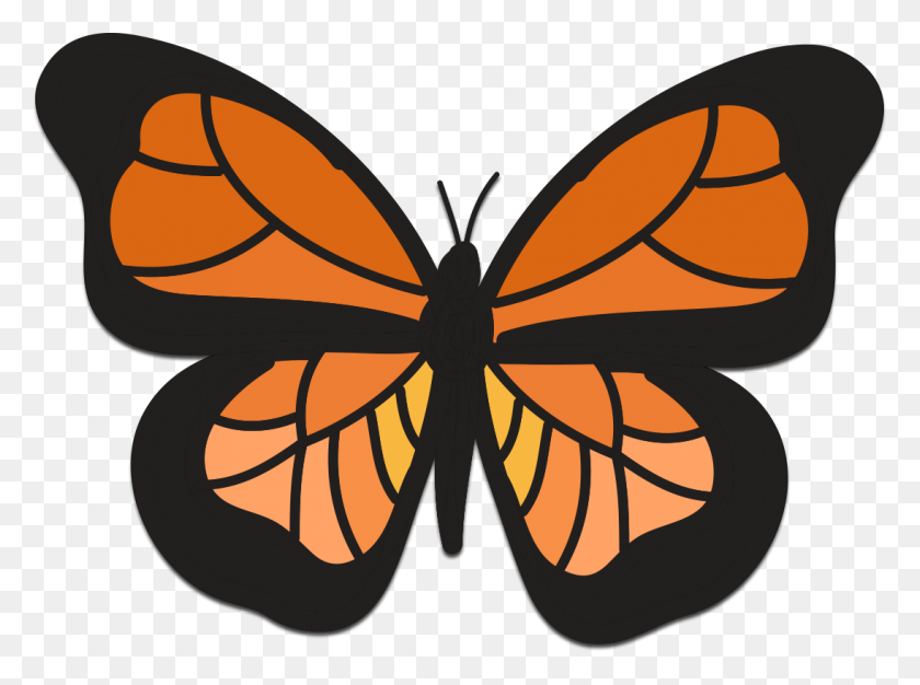 1095x795 Monarch Butterfly Clipart Png Full Hd - Butterfly Clipart PNG