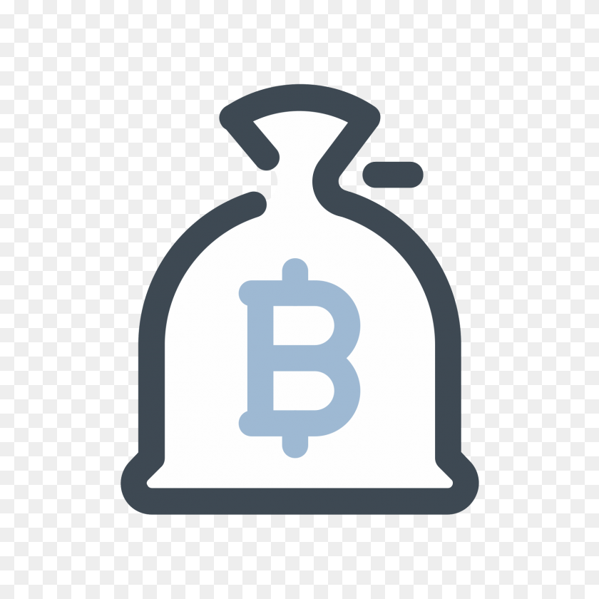 1600x1600 Money Bag Bitcon - Bitcoin PNG