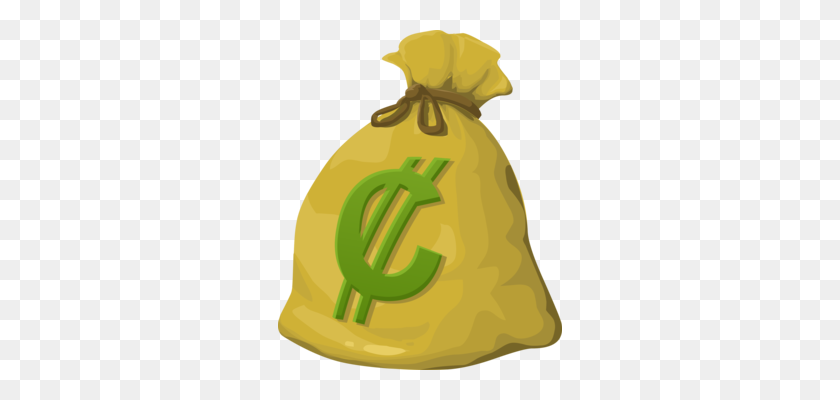 284x340 Money Bag Coin Payment Petty Cash - Money Pile PNG