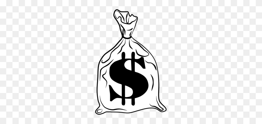 229x340 Money Bag Currency Symbol Time Investment - Purse Clipart Black And White