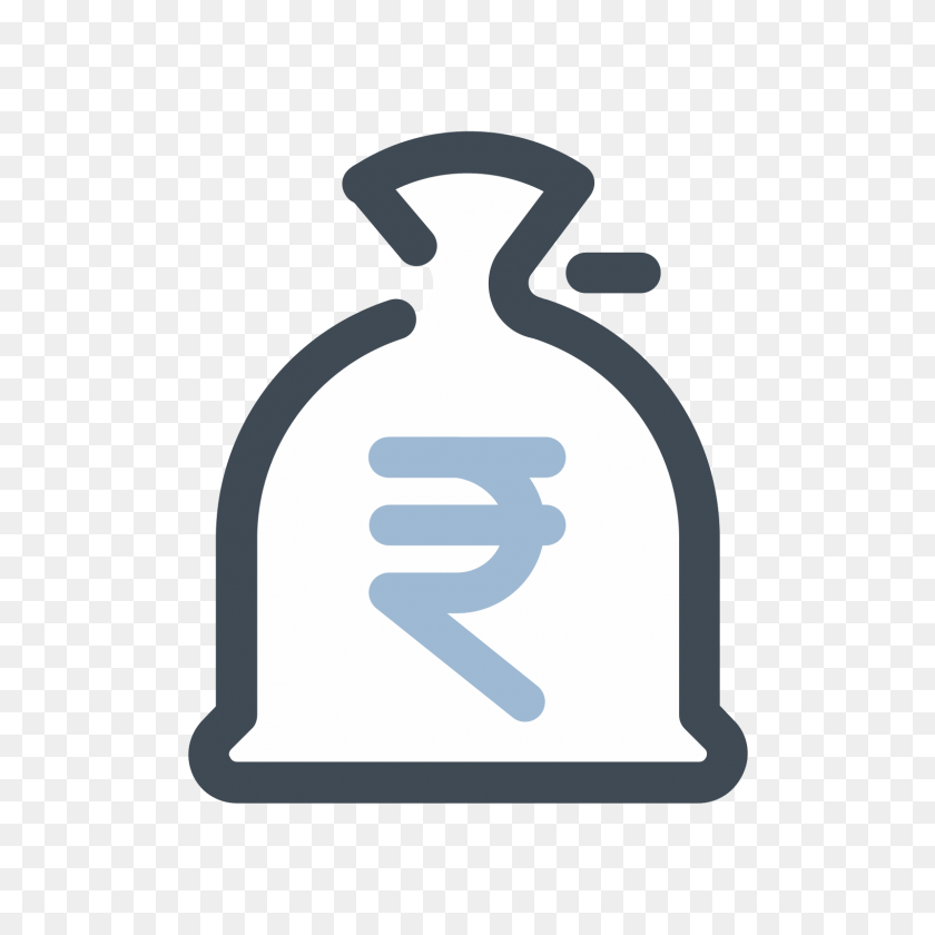 1600x1600 Money Bag Rupee Icon - Money Bag Emoji PNG