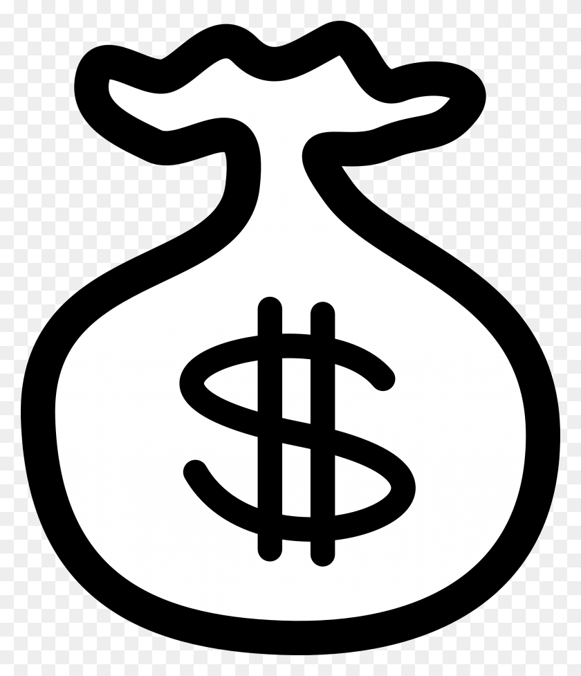 2555x3006 Money Clipart Sack Money - Money Symbol Clip Art