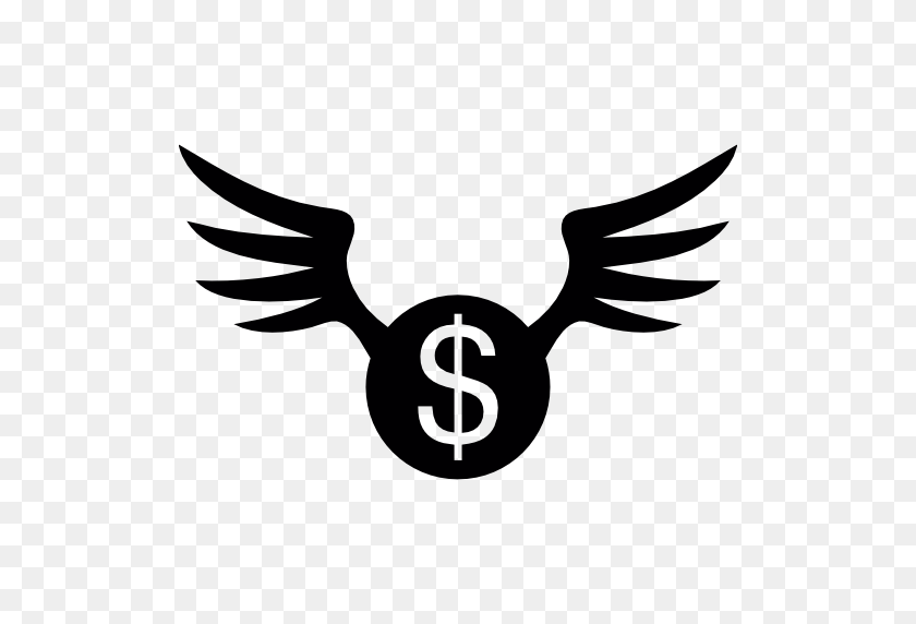 512x512 Деньги Летают Png, Летающие Долларовые Банкноты - Деньги Летают Png