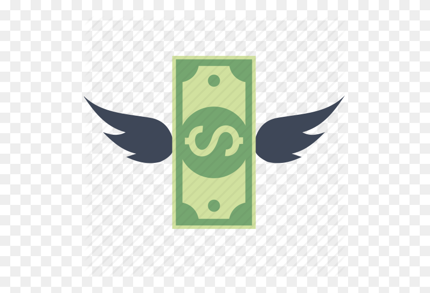 512x512 Деньги Летающие Png, Летающие Долларовые Банкноты - Летающие Деньги Png