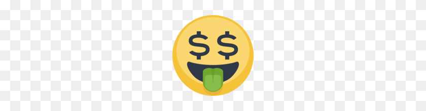 160x160 Money Mouth Face Emoji On Facebook - Money Face Emoji PNG