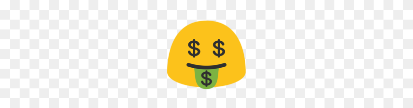 160x160 Money Mouth Face Emoji On Google Android - Money Emoji PNG