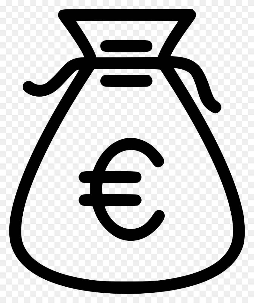 812x980 Money Payment Euro Bag Cash Png Icon Free Download - PNG Money