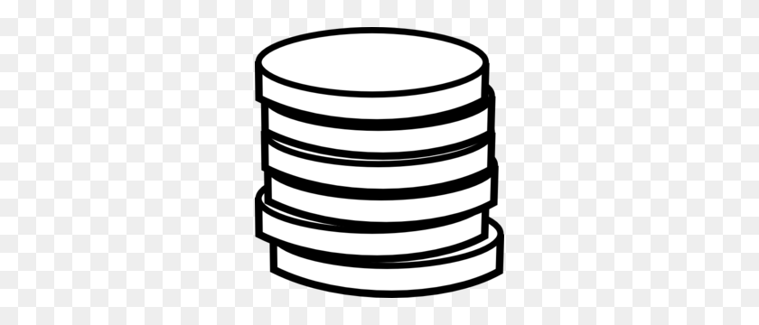 276x300 Money Stack Clip Art Black And White - Pancakes Clipart Black And White