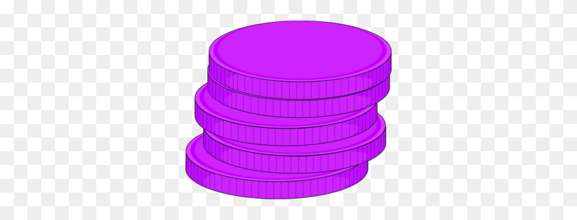 300x260 Money Stack Of Coins - Stack Of Coins Clipart