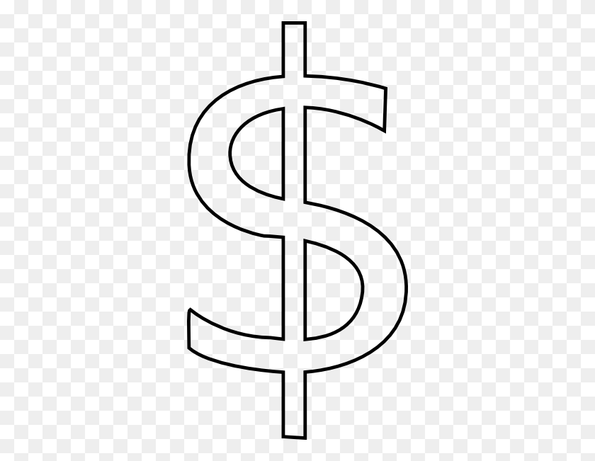 312x591 Money Symbol Images - Money Black And White Clipart