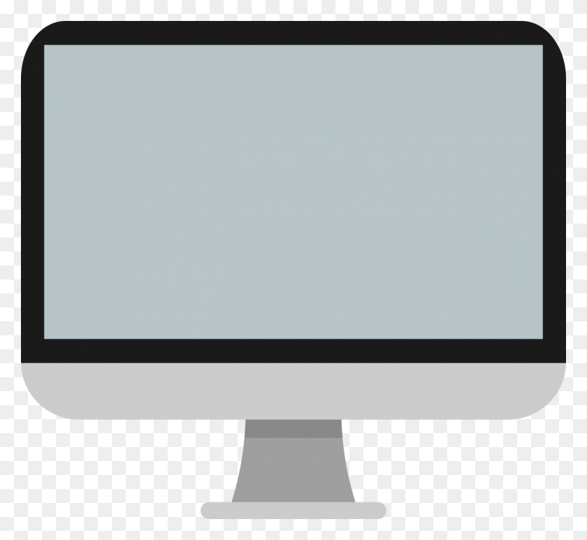 1284x1174 Monitor Clipart Generic Desktop - Tv Screen Clipart