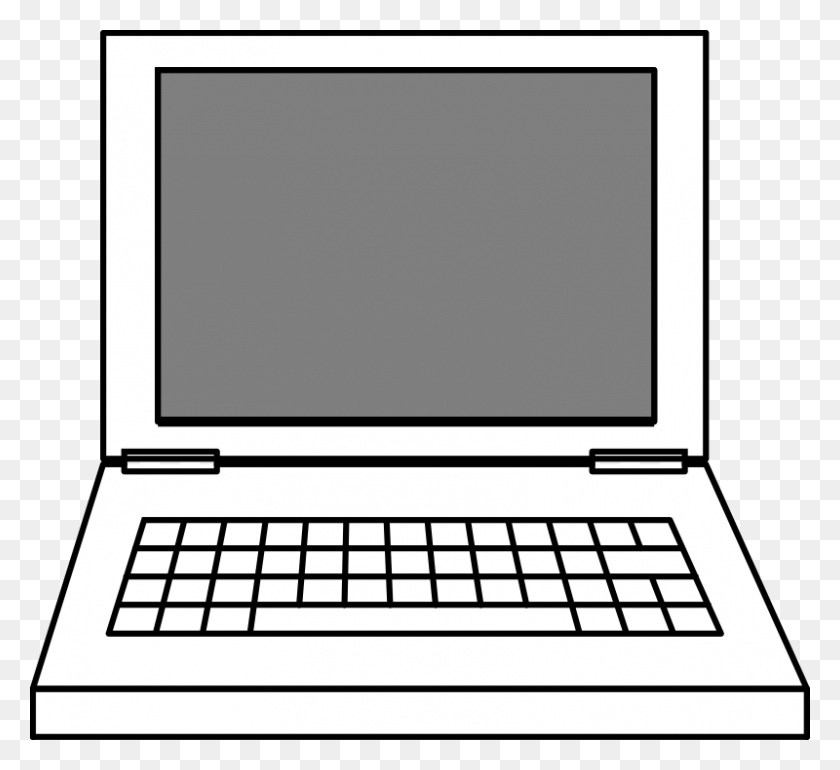 800x729 Monitor Clipart Outline - Screen Clipart