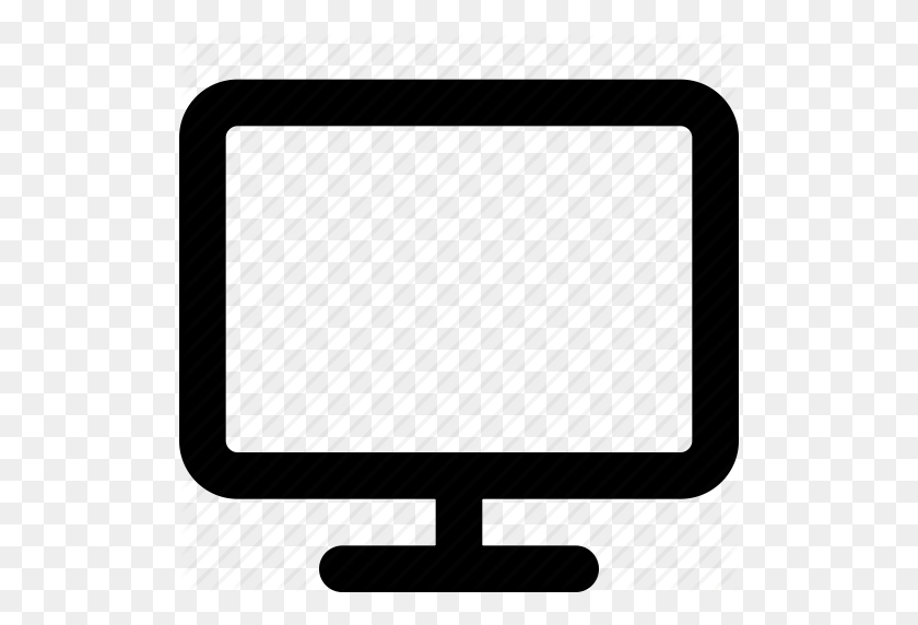 512x512 Monitor, Pantalla, Smart Tv, Televisión, Icono De Tv - Icono De Tv Png