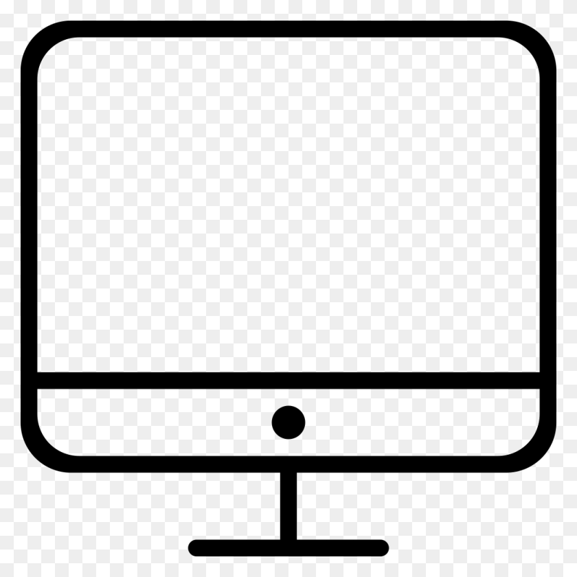 980x980 Monitor Thin Symbol Png Icon Free Download - Monitor PNG