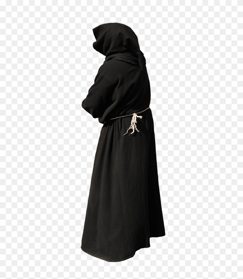 378x905 Monk Back View Transparent Png - Monk PNG