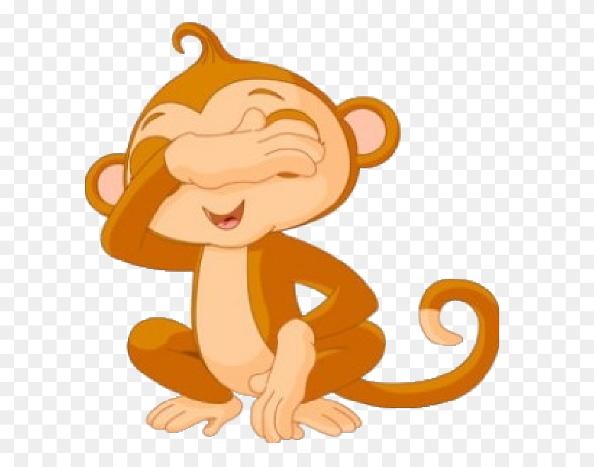 600x600 Monkey Cartoon Clipart Group With Items - Circus Monkey Clipart