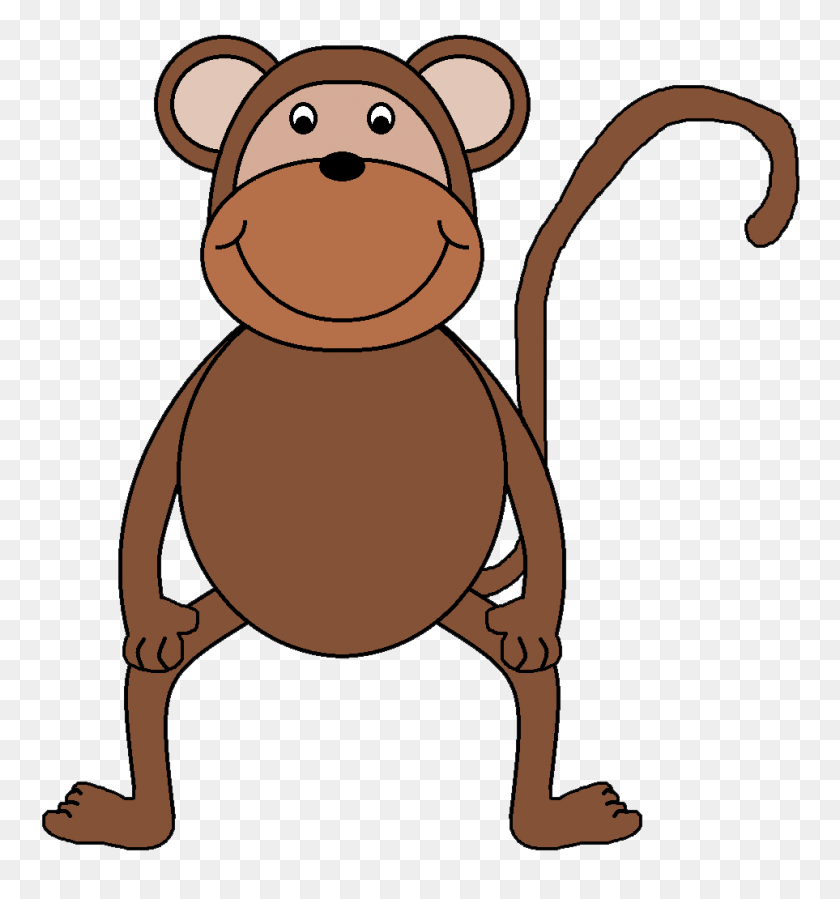 963x1036 Monkey Clip Art - Orangutan Clipart