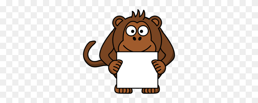 300x277 Monkey Clip Art - Chimp Clipart