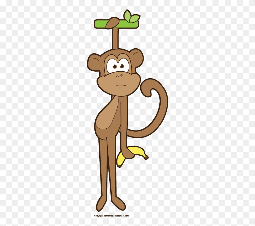 268x685 Monkey Clip Art For Teachers - Monkey Clipart Images