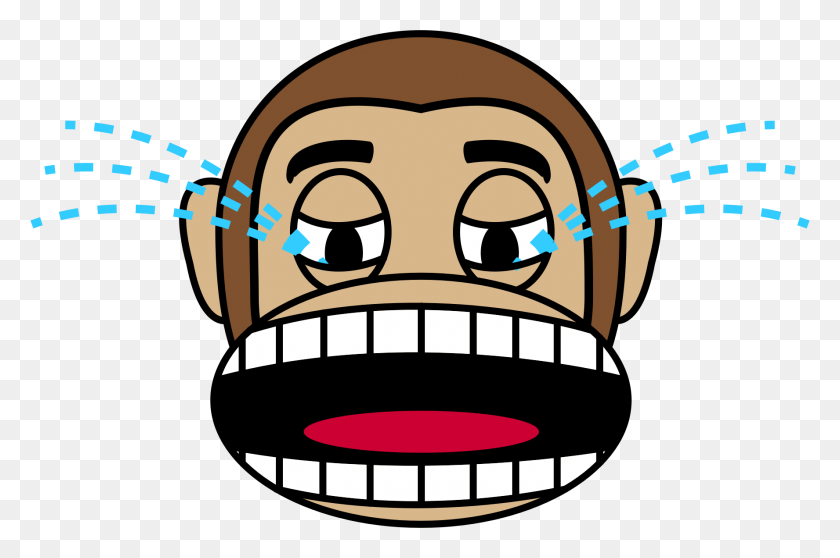 1776x1136 Monkey Emoji - Crying Face PNG