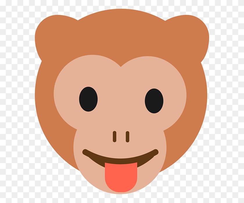 600x637 Iconos De Emoji De Mono En El Programa De Estudiantes - Emoji De Mono Png