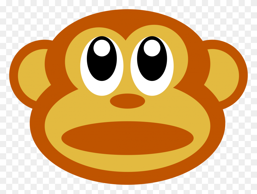 2276x1672 Monkey Face Clip Art - Big Smile Clipart