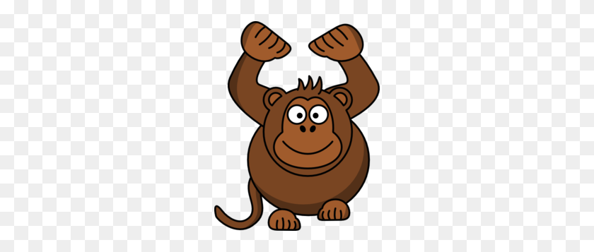 234x297 Monkey Hands Up Step Clipart - Manos Arriba Png