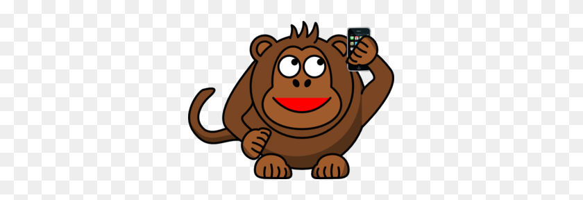 297x228 Monkey Mother Iphone Clip Art - Iphone Clipart