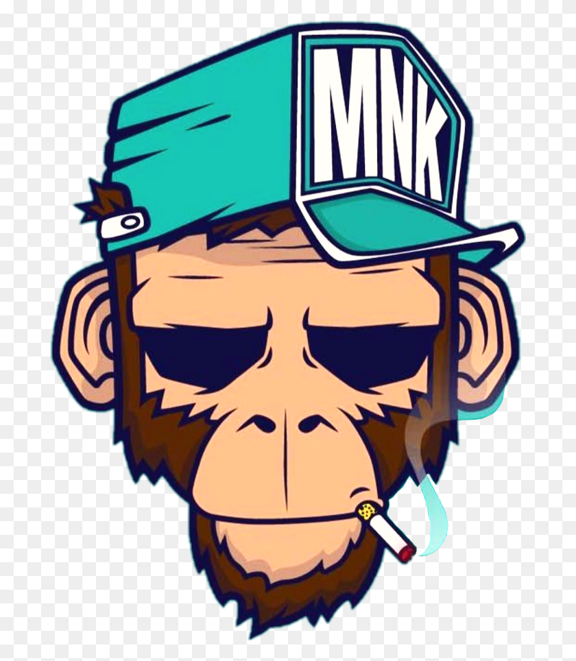 694x904 Monkey Smoke Rad Smoking Chimp Rad - Chimp Clipart