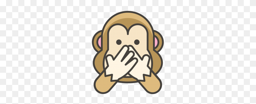 379x283 Monkey Speak No Evil Emoji Png Transparente Emoji - No Emoji Png