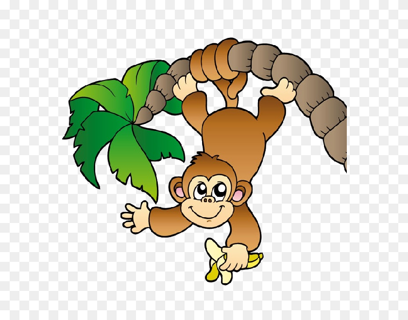 600x600 Monkey Swinging Clipart Collection - Healthy Living Clipart