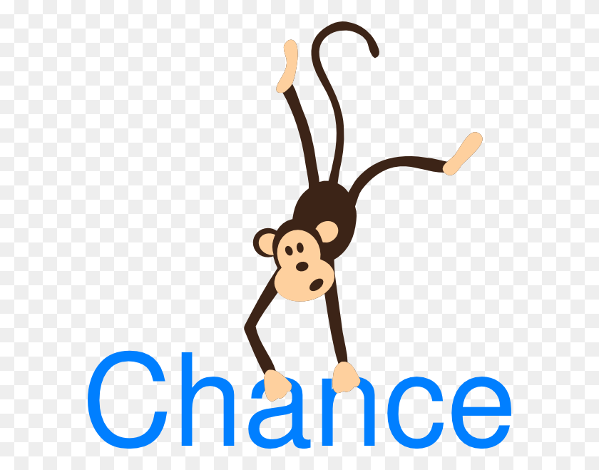 594x599 Monkey With Name Chance Clip Art - Probability Clipart
