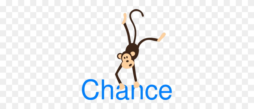 297x300 Monkey With Name Chance Clip Art - Name Clipart