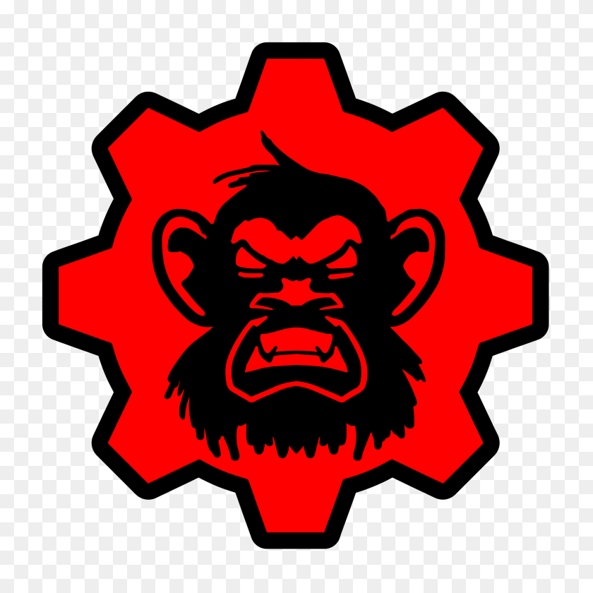 1818x1818 Monkey Wrench Custom Computer Gear Logo - Monkey Wrench Clipart