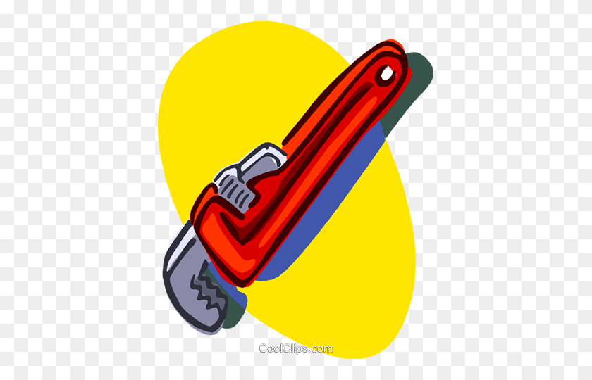 391x480 Monkey Wrench Royalty Free Vector Clip Art Illustration - Monkey Wrench Clipart