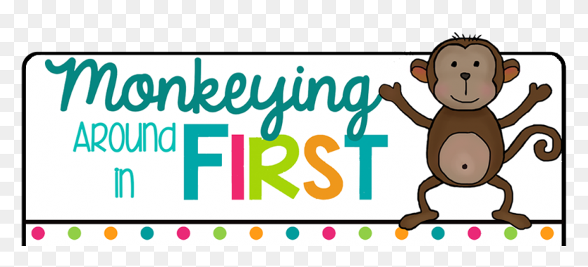 1008x417 Monkeying Around In First - Thanks A Latte Clipart