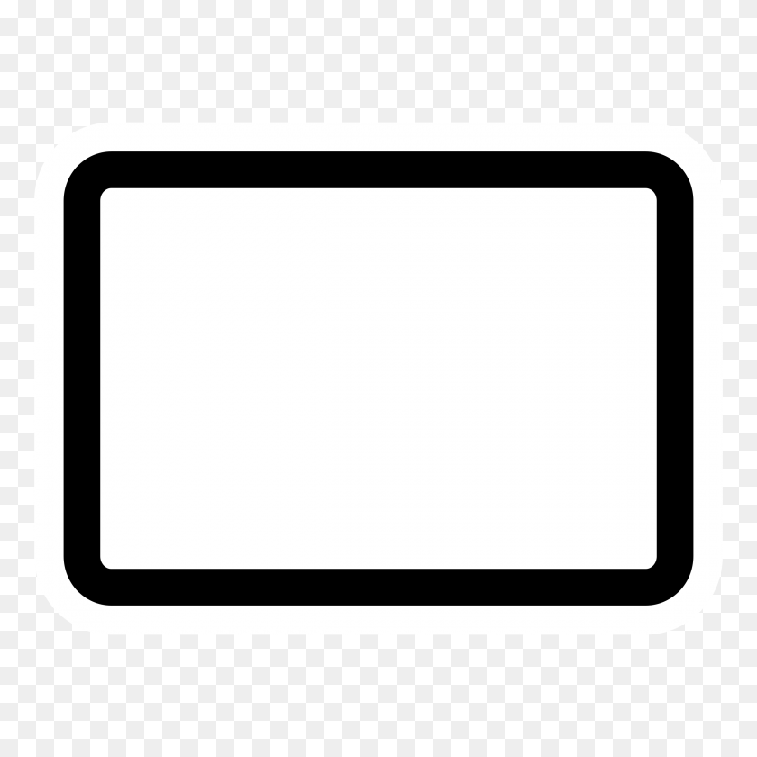 2400x2400 Mono Frame Icons Png - Black Frame PNG