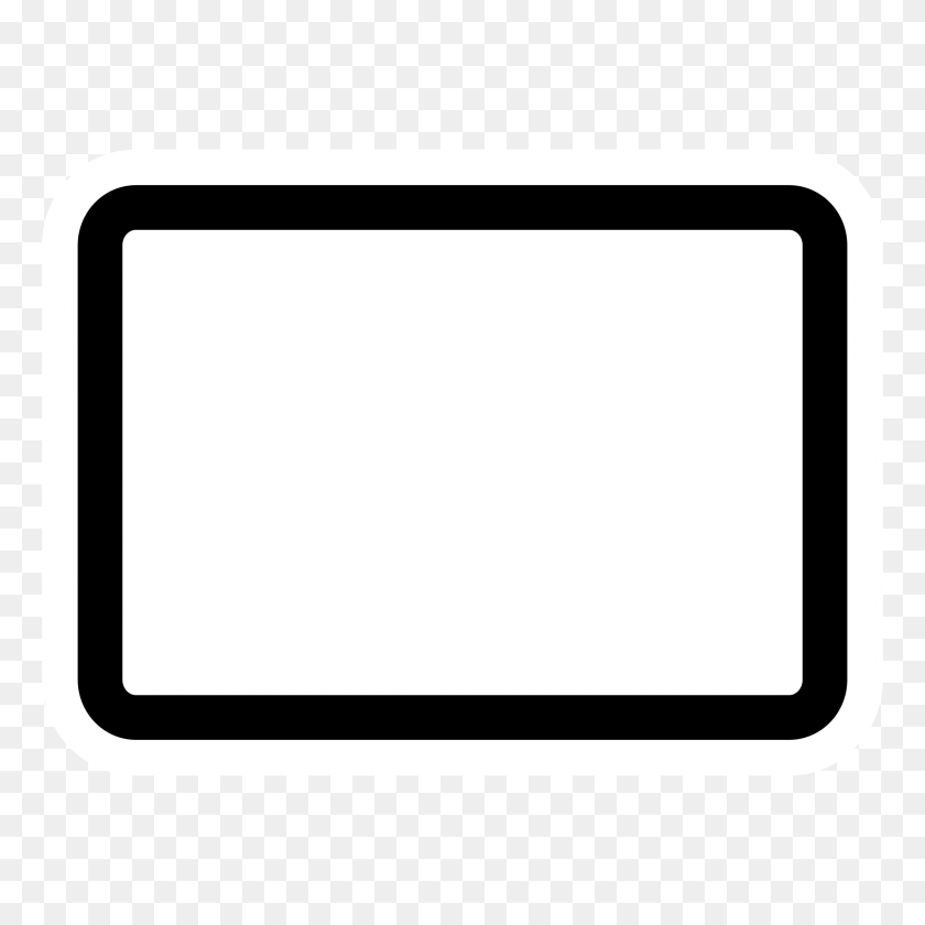 2400x2400 Iconos De Marco Mono Png - Marco Negro Png