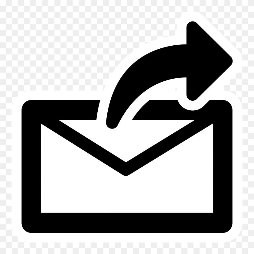 2400x2400 Mono Mail Send Icons Png - Mail PNG