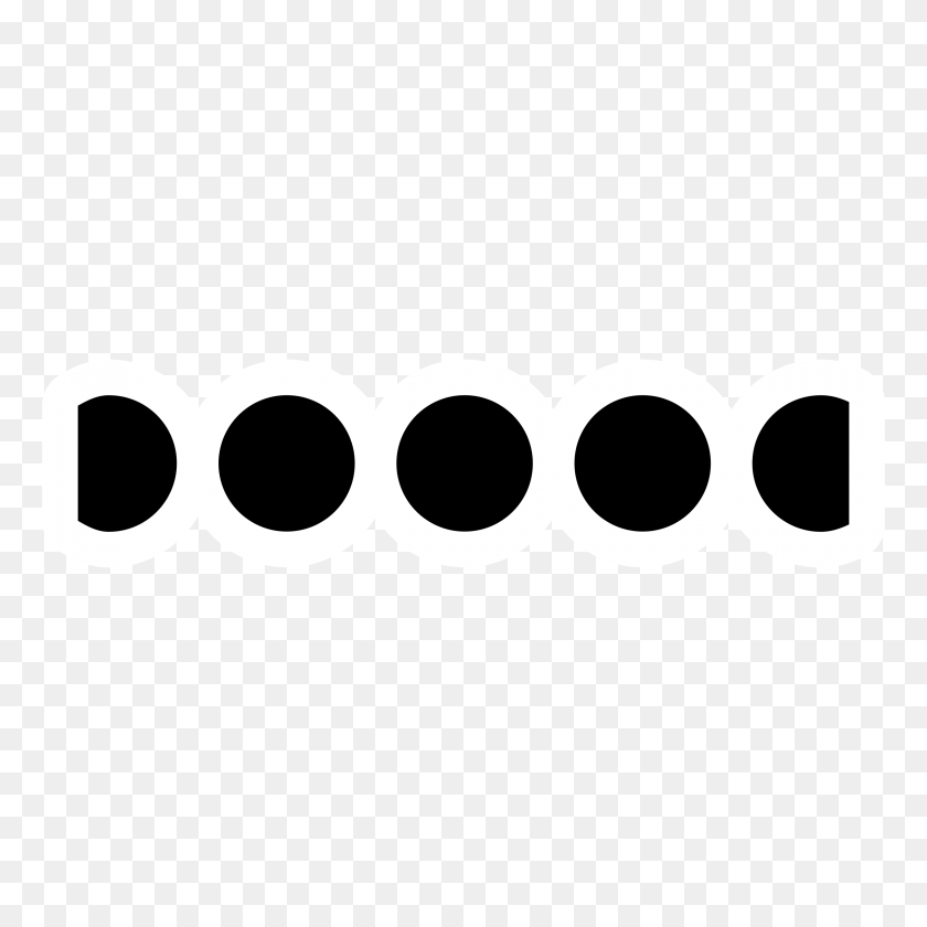 2400x2400 Mono Pen Style Dot Icons Png - White Dot PNG
