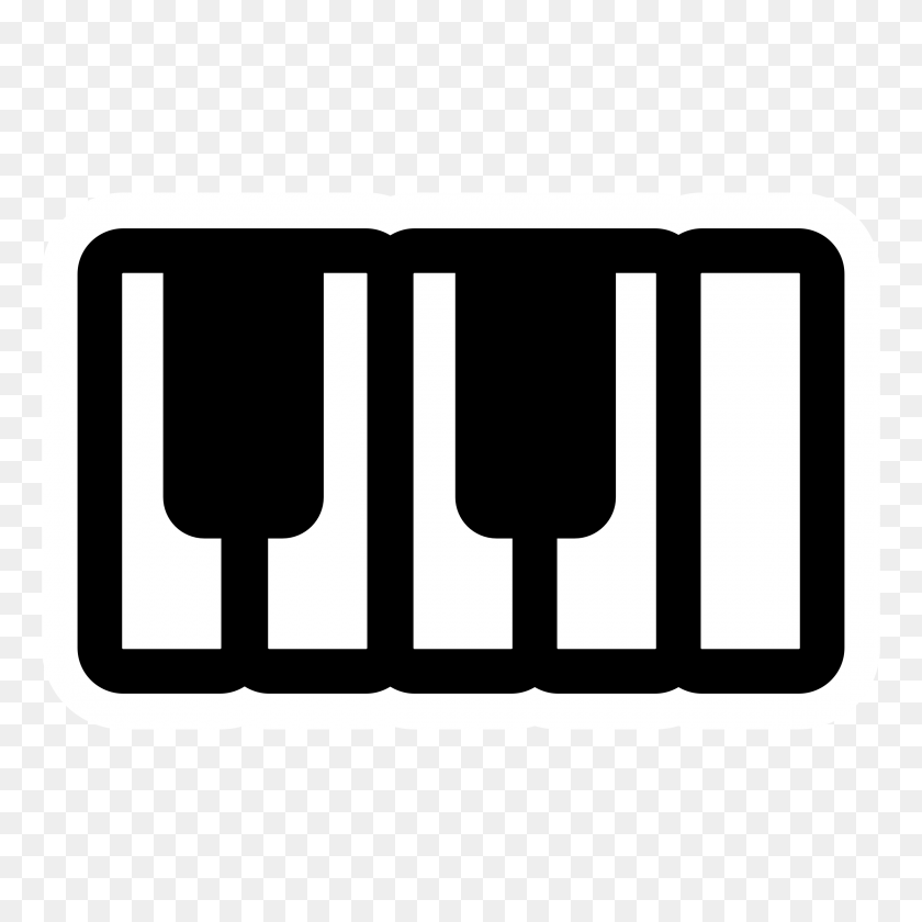 2400x2400 Mono Piano Icons Png - Piano PNG