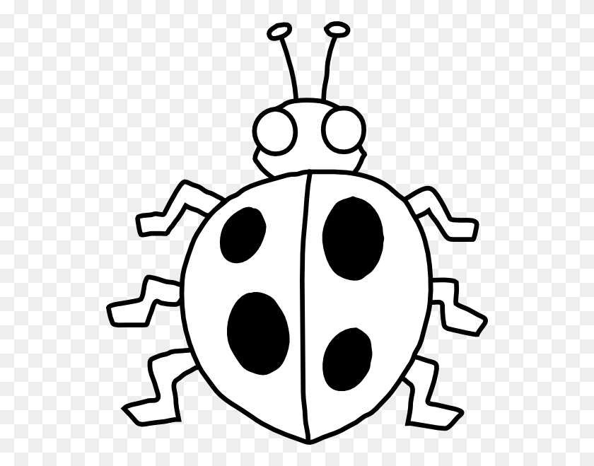 540x599 Monochrome Clipart Insect - Praying Clipart Black And White