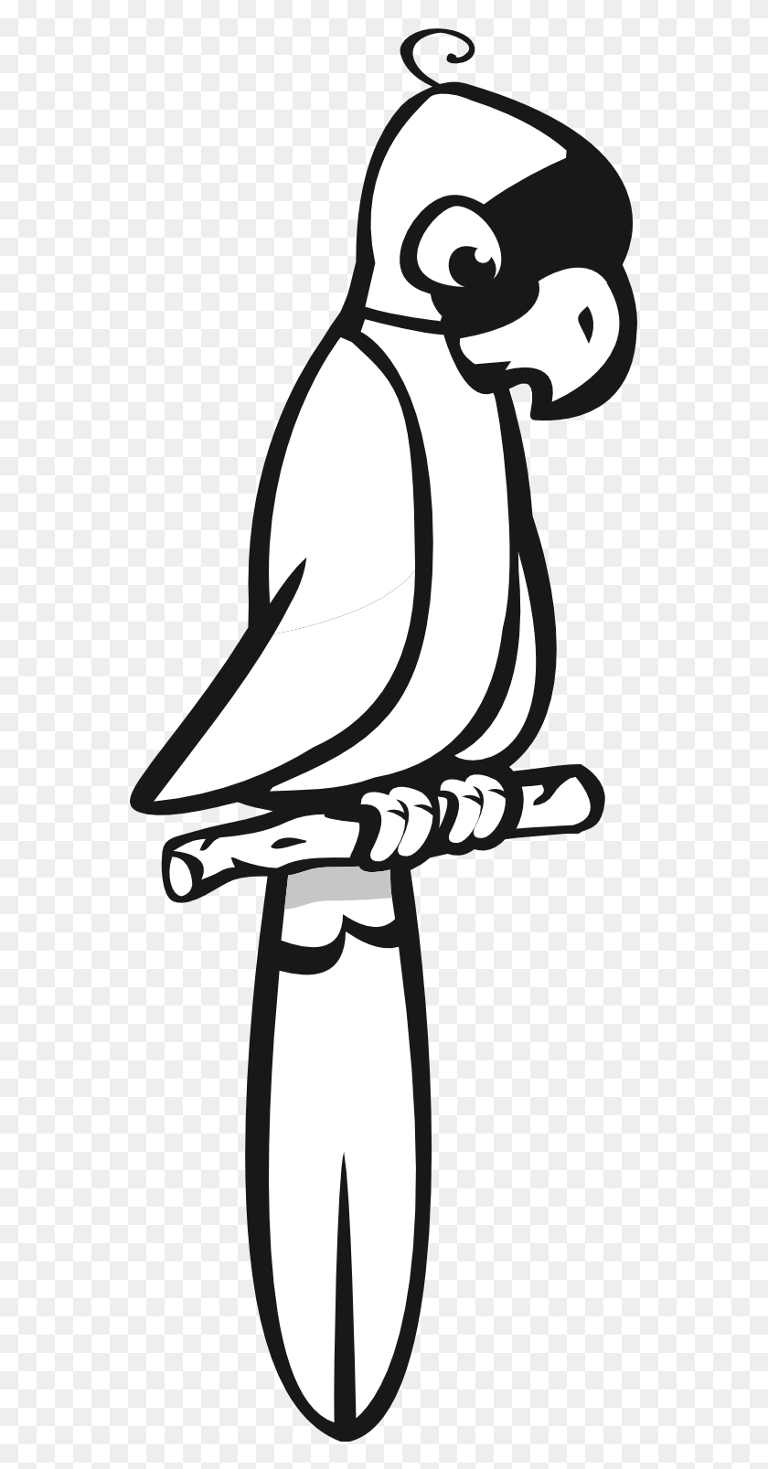 Monochrome Clipart Parrot - Toucan Clipart Black And White – Stunning ...