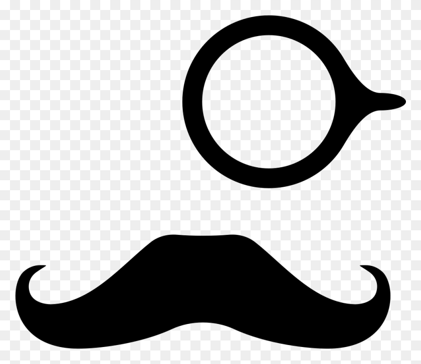 981x840 Monocle And Mustache Png Icon Free Download - Monocle PNG