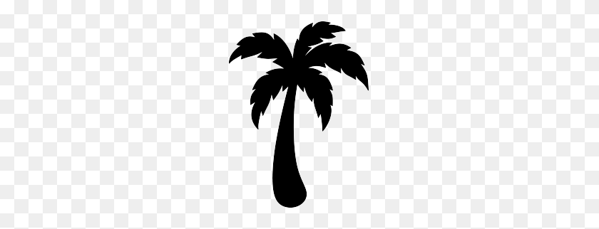 263x262 Monogram Ideas Palm Tree Silhouette - Pineapple Black And White Clipart