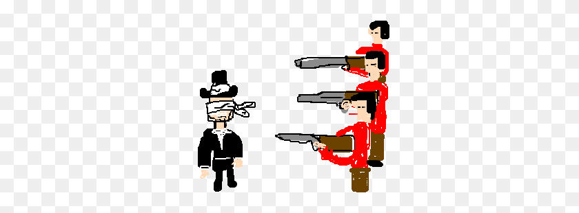 300x250 Monopoly Man In Front Of A Firing Squad - Monopoly Man PNG