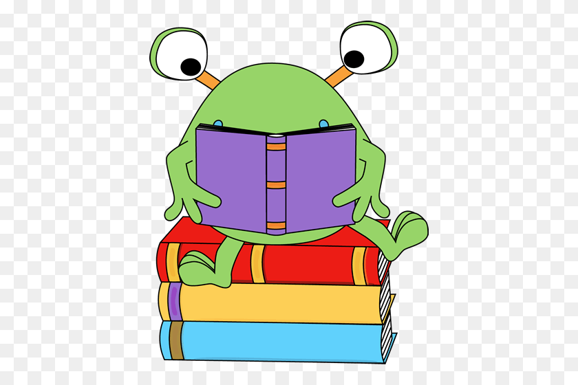 406x500 Monster Books Cliparts - Book Sale Clipart
